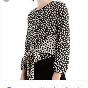 J. Crew pebble silk shirt, 0